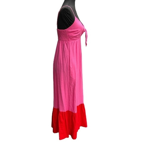 Tabitha Brown Color Block Maxi Dress | Size XXS | Boho Cruise Cottagecore - Picture 3 of 11